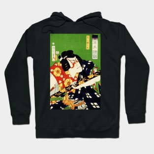 Kabuki Actor As Samurai Warrior With Katana Sword #7 Hoodie